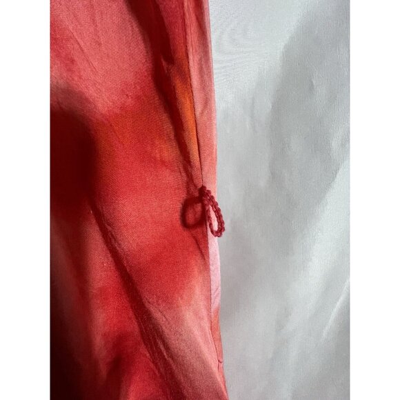 Tommy Bahama Dress Woman's M Orange/Red Tie Dye Maxi Boho Flowy Braided … - Picture 6 of 6